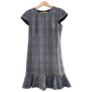 Banana republic plaid midi dress Sz 12P